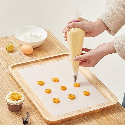 100 Pcs Transparent Icing Bag - Piping Bag for Cake Frosting Decoration