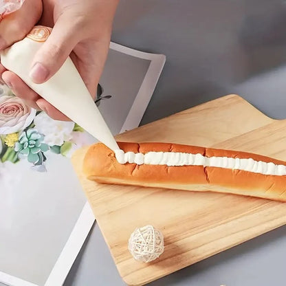 100 Pcs Transparent Icing Bag - Piping Bag for Cake Frosting Decoration