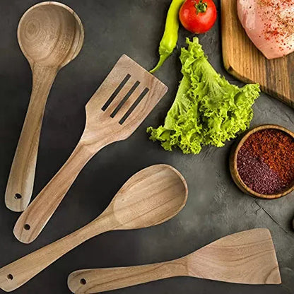 4 Pcs Wooden Spoon Set
