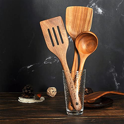 4 Pcs Wooden Spoon Set