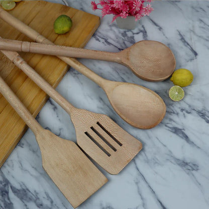 4 Pcs Wooden Spoon Set