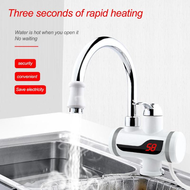 Instant Electric Hot Water Faucet with LCD Display – Rapid Heating