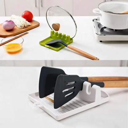Multi-Functional Cooking Spoons Holder: Fork, Spoon and Spatula Rest