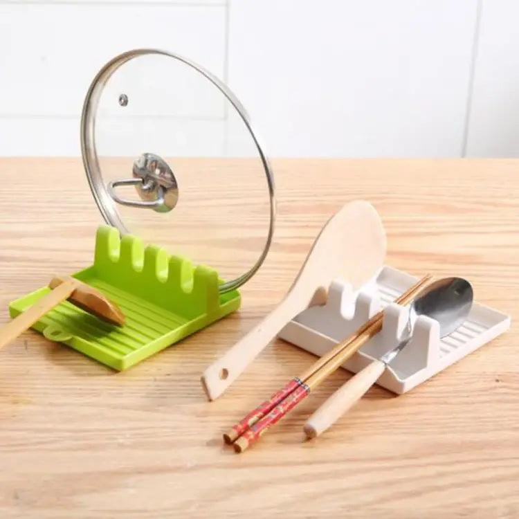Multi-Functional Cooking Spoons Holder: Fork, Spoon and Spatula Rest