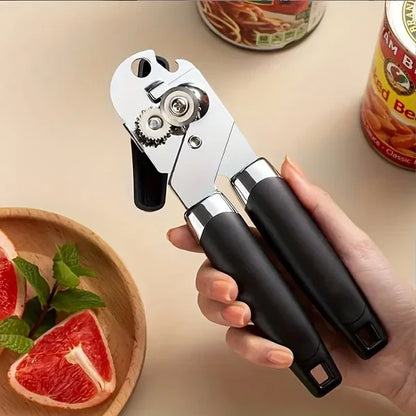 Multifunctional Bottle & Can Opener With Soft Touch Handle - Bottle & Tin Opener