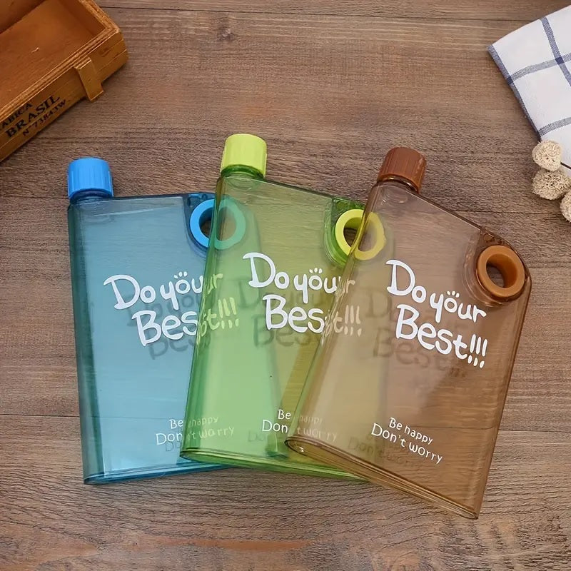 Printed Notebook Style Water Bottle (380 ml)
