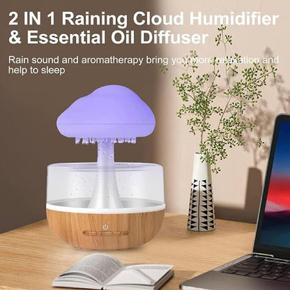 Rain Cloud Humidifier Lamp: A Soothing Water, Perfume, Oils Diffuser