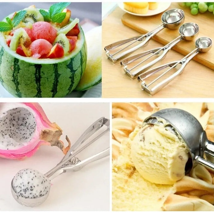 Stainless Steel Ice-Cream Scoop for Uniform Round Ice-Cream Balls