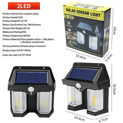 Outdoor Solar Sensor Light: Motion-Activated, Waterproof, Solar-Powered