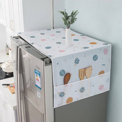 Waterproof Fridge Cover With Storage Pocket : Dust Protection to Organize Your Refrigerator